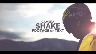 Shake The Camera Or Text Premiere Pro Presets