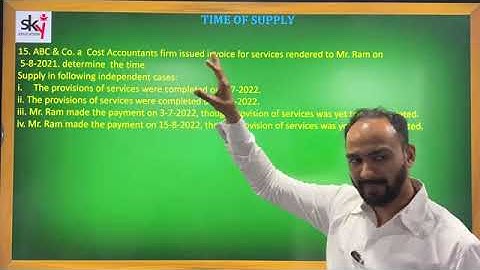 #3 TYBCOM TIME OF SUPPLY | TYBMS SEM 6 | INDIRCET TAXATION | MUMBAI UNIVERSITY