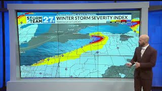 Thursday evening update on Buffalo, NY major lake effect snow event