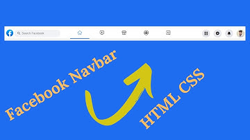 Facebook navbar html css only