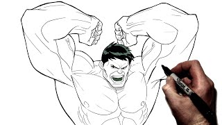 How To Draw Hulk Smash! | Step By Step | Marvel