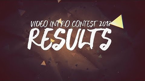DGS Video Intro Contest 