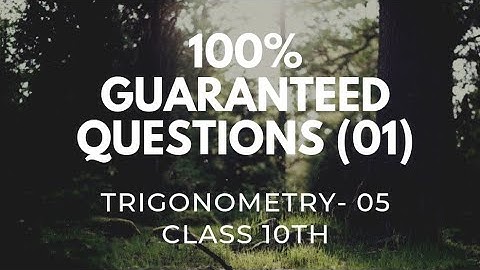 Trigo 05 | Most IMPORTANT QUESTIONS (Proving) | Class 10 | NCERT |
