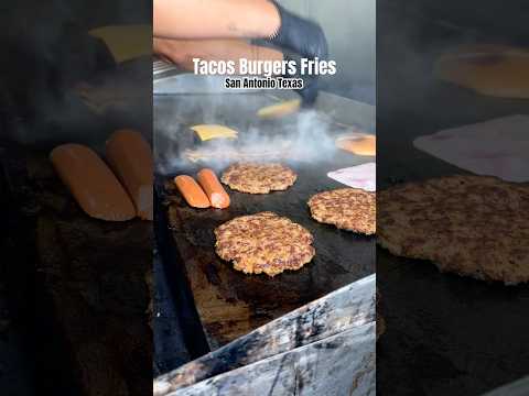 Video thumbnail: Best Tacos on Earth! Burgers Sopes Tortas Fries Tacos El Regio San Antonio Texas