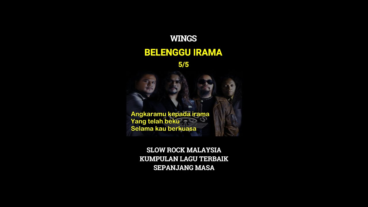 WINGS BELENGGU IRAMA LIRIK 5 YouTube