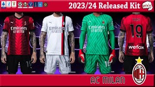 PES2021 A.C. Milan 2023/24 Released Kit PES2021 A.C. Milan 2023/24 Released Kit