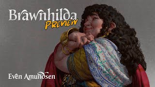 Digital Painting Timelapse | Preview: Brawnhilda | TEGN | Fantasy Art