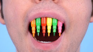 TEETH MADE OF MARKERS!
