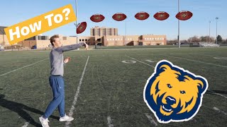 How To Throw A Spiral + QB Drills For Beginners