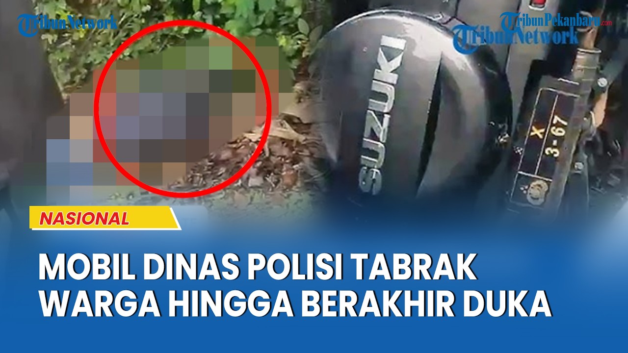 Mobil Dinas Polisi Kecelakaan, Pengendara Sepeda Motor Tertabrak hingga Berakhir Duka