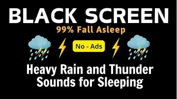 🔴 Heavy Rain and Thunderstorm - Try listening for 3 Minutes | Fall Asleep Faster Beat Insomnia