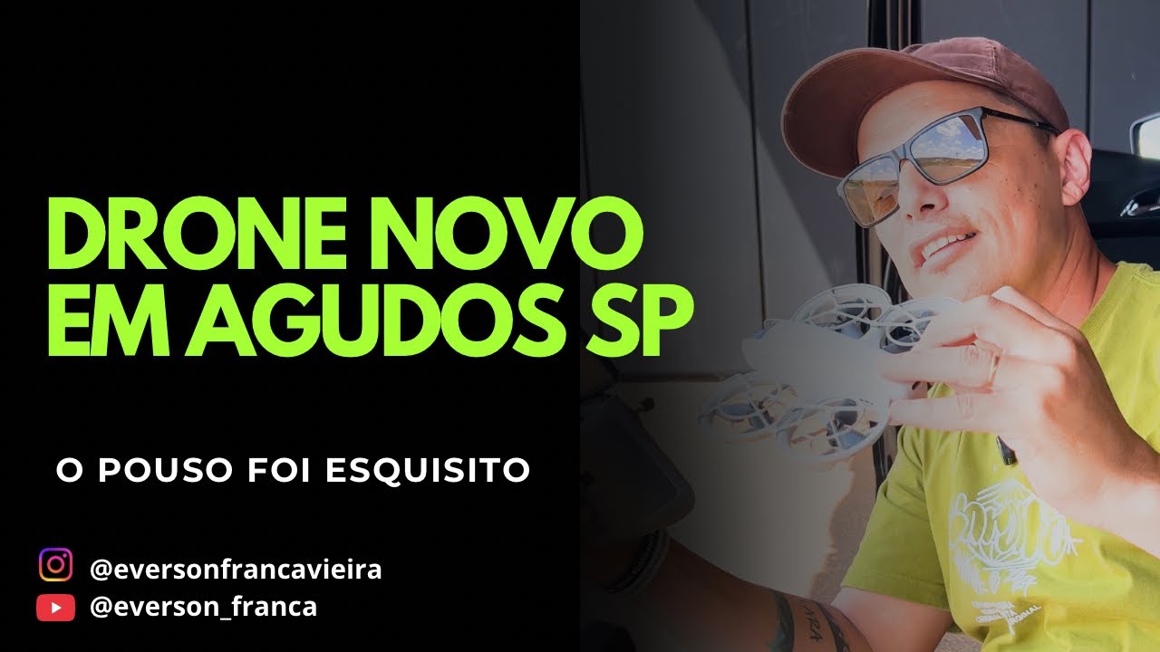 Testando meu novo Drone em Agudos SP