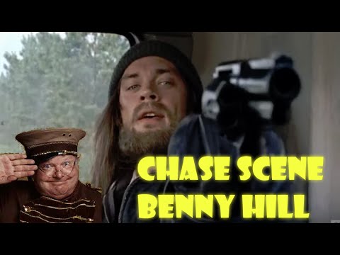 The Walking Dead - Chase Scene From s6e10 With Benny Hill Music