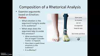 Tutorial: Chapter 6 on Rhetorical Analysis Part I