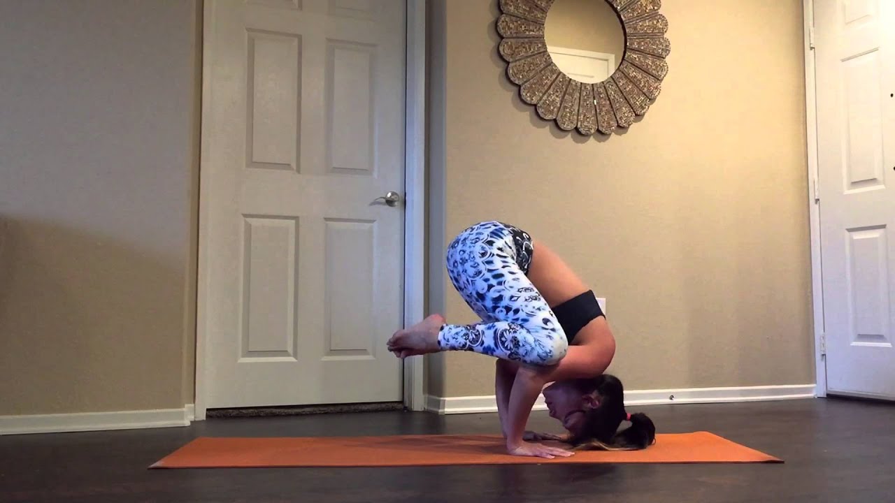 Tripod Headstand to Crow Pose Transition - YouTube