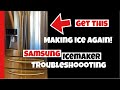 Samsung Ice Maker Not making ice! 4 things you can do to get your ice maker working again. #DIY