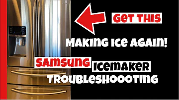 Samsung Ice Maker Not making ice! 4 things you can do to get your ice maker working again. #DIY