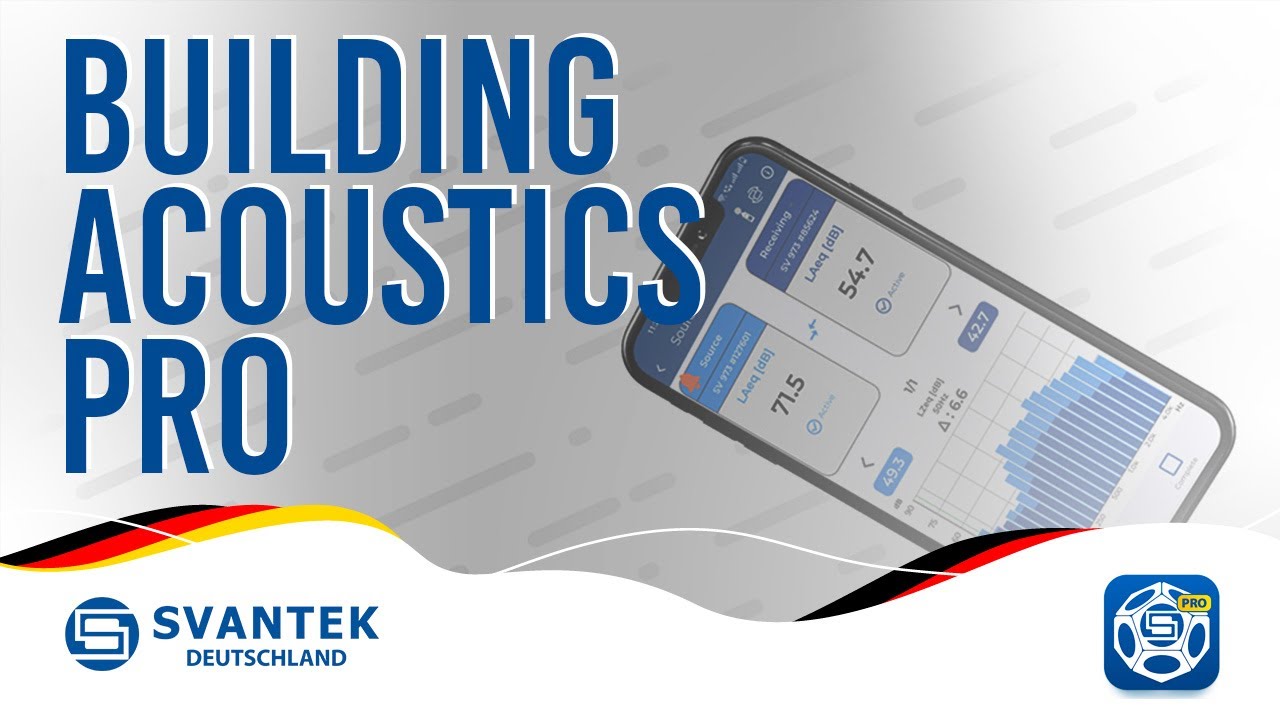 NEU Building Acoustics PRO | Mobile App | SVANTEK Deutschland - YouTube