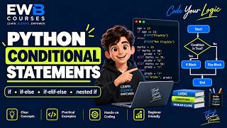 Python Conditional Statements Explained | if, if-else, if-elif-else & Nested if | EWB Edu Tech