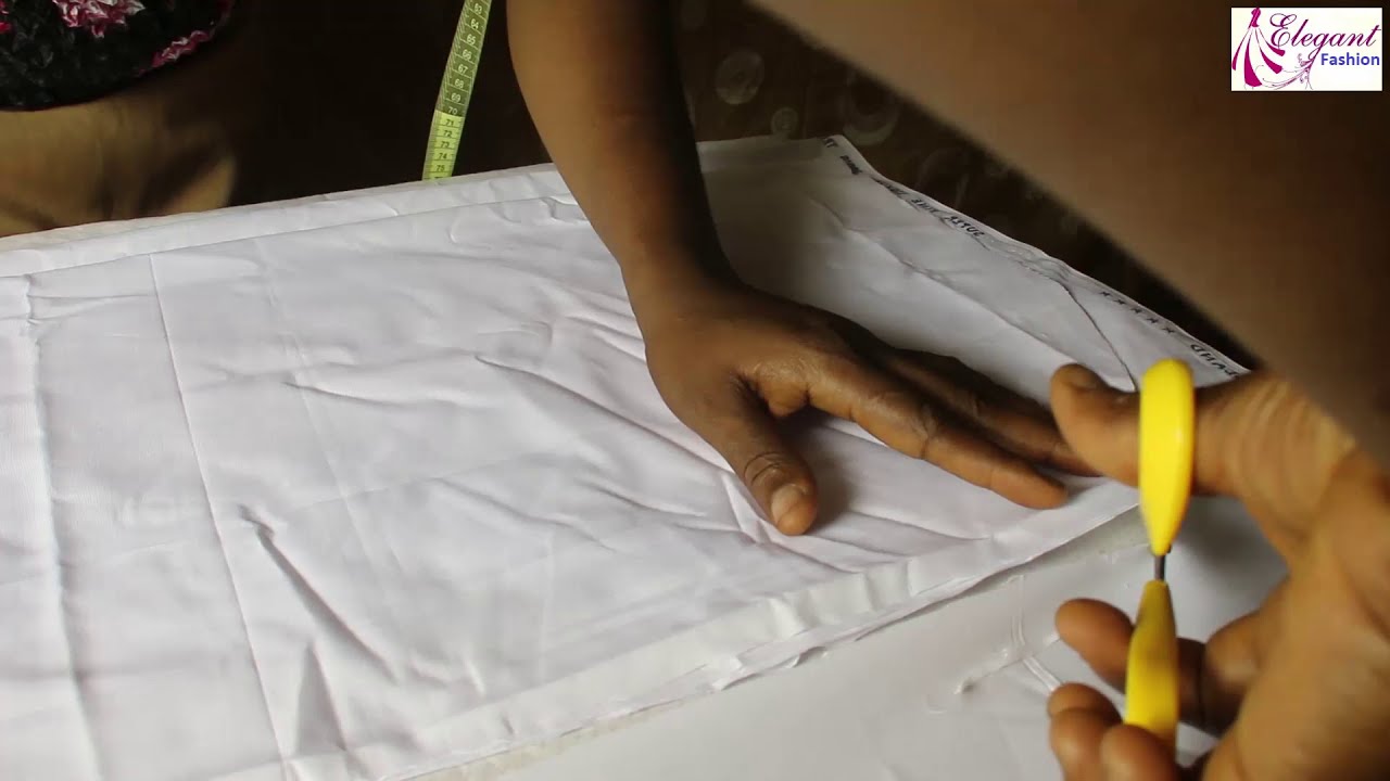 How to Cut Senator Dress and Pencil inner Skirt #Part 1 - YouTube