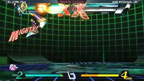 Next Level Battle Circuit Losers Finals! Chris G vs Flux - Marvel vs Capcom 3