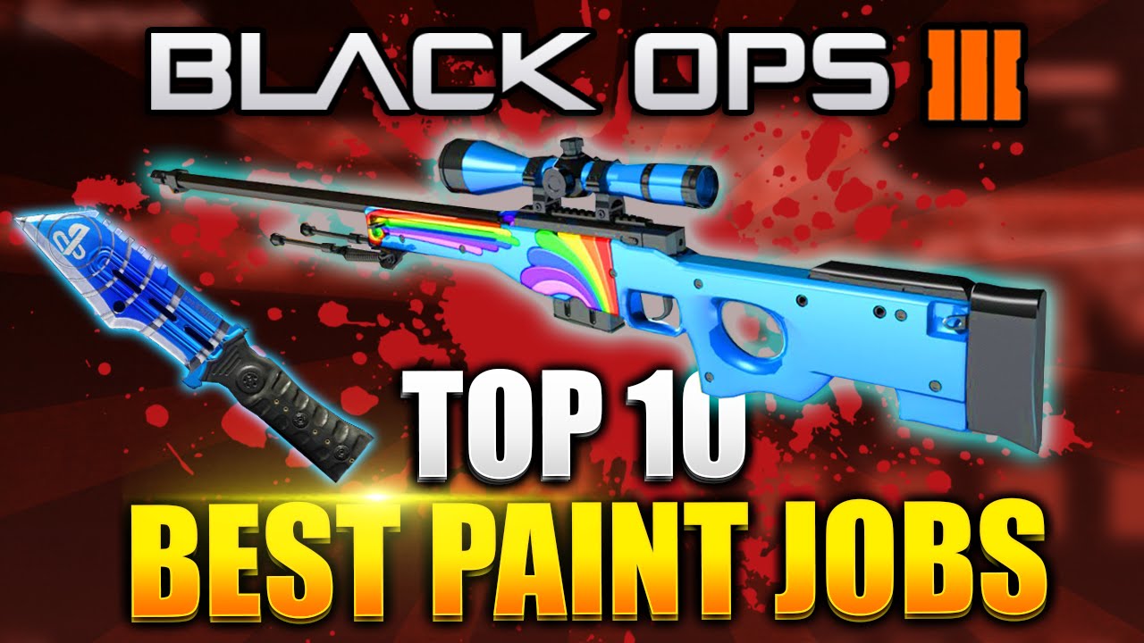 Black Ops 3 - "TOP 10 PAINTSHOP CAMOS!" Best Rare Paintjob Camo - (BO3 Rare Camo)