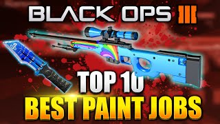 Black Ops 3 - Top 10 Paintshop Camos Best Rare Paintjob Camo - Bo3 Rare Camo