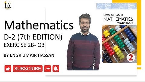 D2 MATH BOOK SOLUTIONS 7TH EDITION EX 2C Q3#olevels #cie #mathematics #igcse #graph #gradientofaline