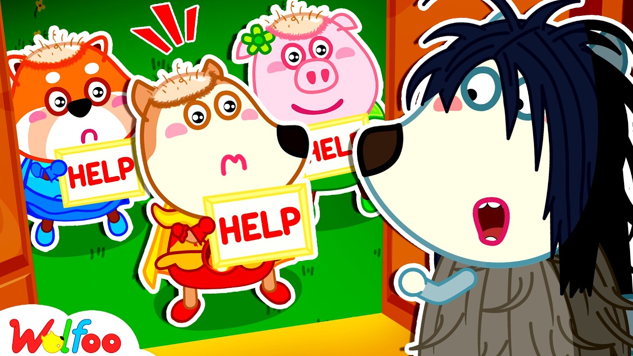 Adopted Four Bald Element Girls | Four Elements | Cartoon for Kids | Wolfoo Channel