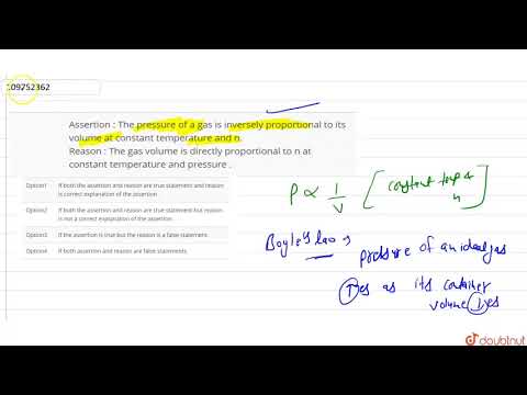 ভিডিও: গ্যাসের আয়তন প্রত্যক্ষ বা বিপরীতভাবে?