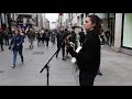 Alice Tunney Live cover of Wicked Games Grafton Street Dublin