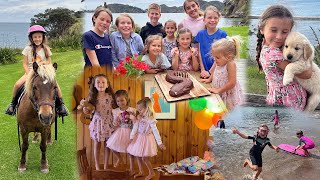 Lilly's 7th Birthday!! Eel cake! + Puppies/ Dragons/ Fish/ Frogs/ Pony rides and more! by Fox Family nz 201 views 11 months ago 3 minutes, 31 seconds