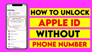 How to unlock apple id without phone number | Unlock Apple ID account without phone number | 2023