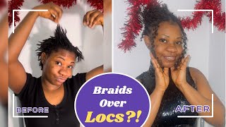 How to do Boho Braids Over Locs | Easy DIY Boho Microlocs. Braid with Aduke Ep16