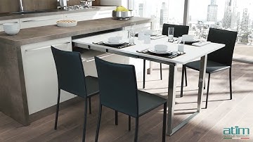 Pull Out Table Fittings With Folding Function And Folding Leg Fitting Installation