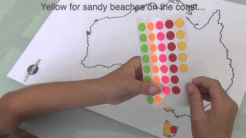 How to create a sticky dot map of Australia artwork