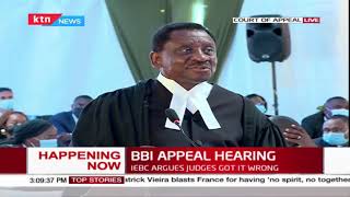 James Orengo makes his BBI submission before a seven judge bench at the court of appeal
