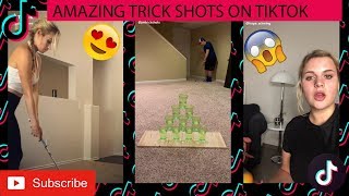 Trick shots on TIKTOK 😱😱