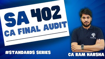 SA 402| ENTITY USING SERVICES OF SERVICE ORGANISATION | CA FINAL AUDIT SERIES
