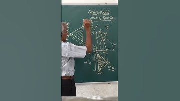 Section of Triangular Pyramid/ Technical short/ Engineering Drawing