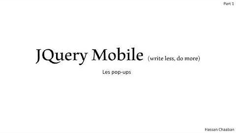 12- JQuery Mobile - popup