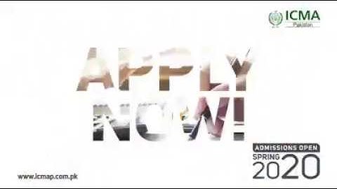 ICMAP Admissions Open - Apply Now