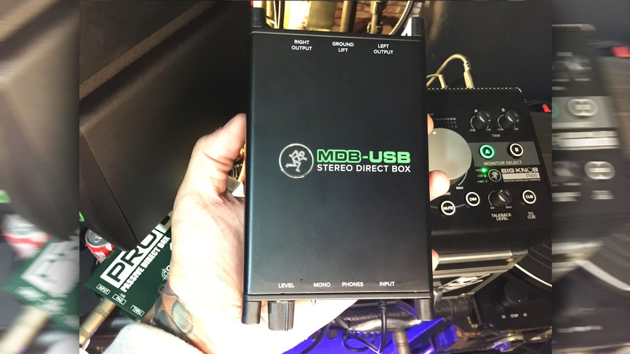 Mackie MDB-USB Stereo Direct Box! (LIVE UNBOXING!) - YouTube
