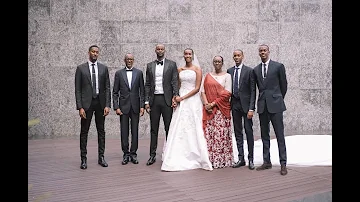 The Trend: Ange Kagame yashyize hanze amafoto y'ubukwe bwe na Bertrand.