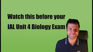 All Unit 4 IAL Biology Topics Explained in Under 3 Minutes