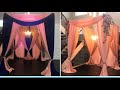 Diy -How to Hang chandelier in the middle of a canopy DIY - How to add Valance