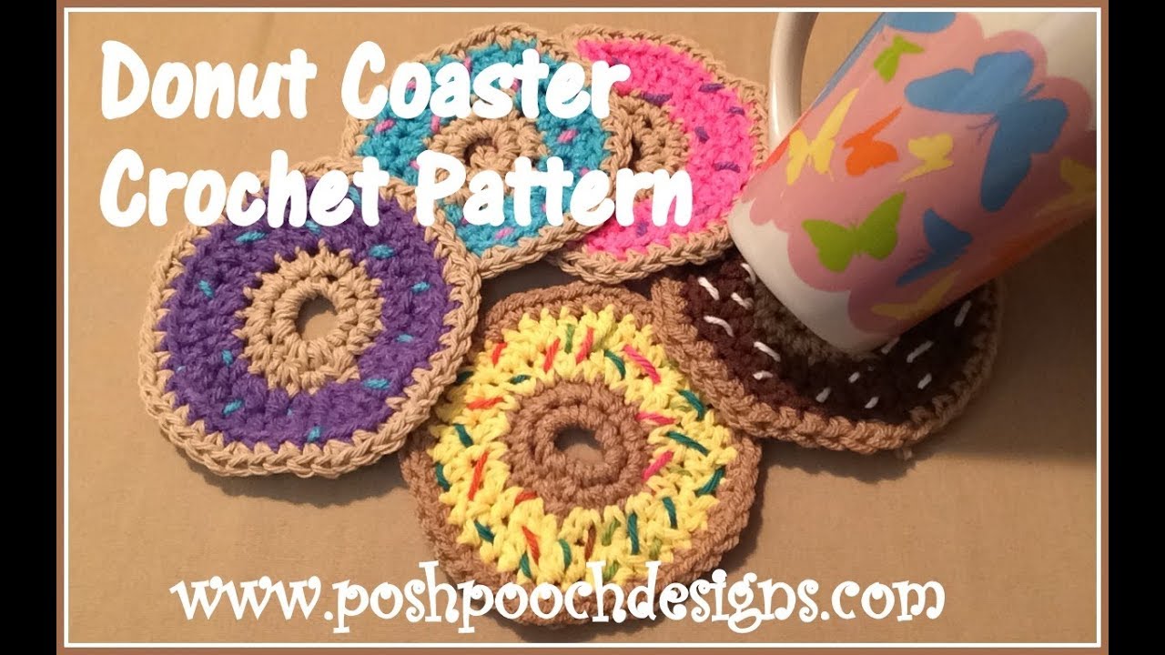 Crochet coasters for beginners pattern Donut crochet pattern - Inspire  Uplift