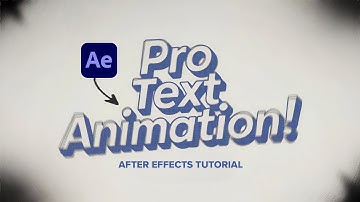 After Effects Tutorial EP 7 : Create EPIC 3D Blurred Text Animation in After Effects (EASY!)