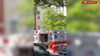 Senator Mitch McConnell loaded into ambulance on stretcher, new video obtained by CNN shows