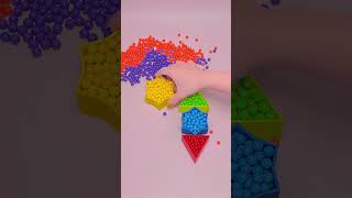 🌸 Calming Motion Beads ASMR | Visual Therapy Loop | Colorful ✴️💎 #asmrshorts #calming #marblerunbb